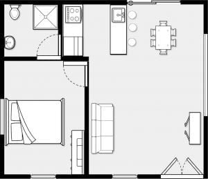 Bán căn hộ Thủ Thiêm River Park 1 phòng ngủ