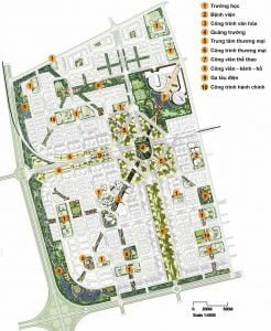 Mặt bằng tiện ích của dự án Đông Saigon New City