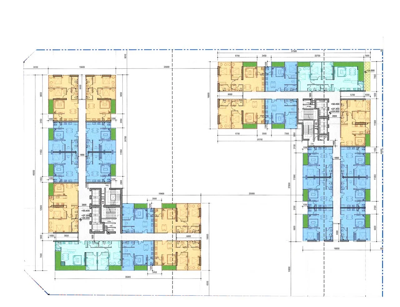 Mặt bằng căn hộ Riverfront Residences tầng 6 đến tầng 11