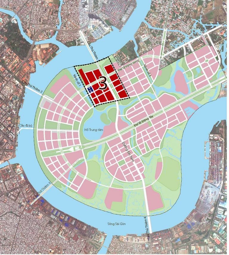 Vị trí dự án Riverfront Residences tại Thủ Thiêm