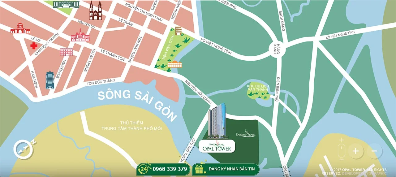 Vị trí dự án Saigon Pearl