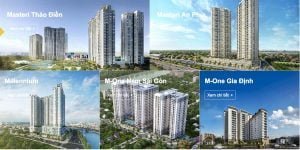 Các dự án mang thương hiệu Masteri đã triển khai