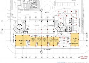 Mặt bằng Shophouse Riverin Thủ Thiêm Tầng 1