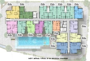 Mặt bằng căn hộ Saigon Asiana Quận 6