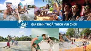Ở Sim Island Phú Quốc gia đình thoả sức vui chơi