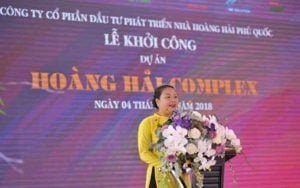 Đại diện chủ đầu tư phát biểu ý kiến