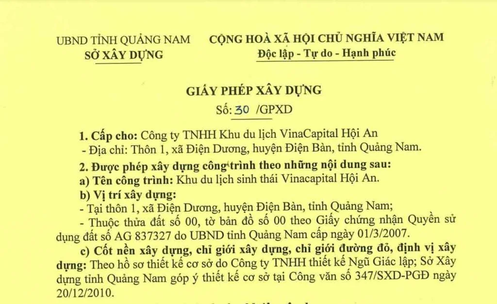 THỦ TỤC XIN CẤP PHÉP XÂY DỰNG KHÁCH SẠN NĂM 2027