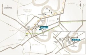 Vị trí dự án Thủ Thiêm Xi của GS