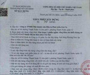 Giấy phép xây dựng Picity High Park