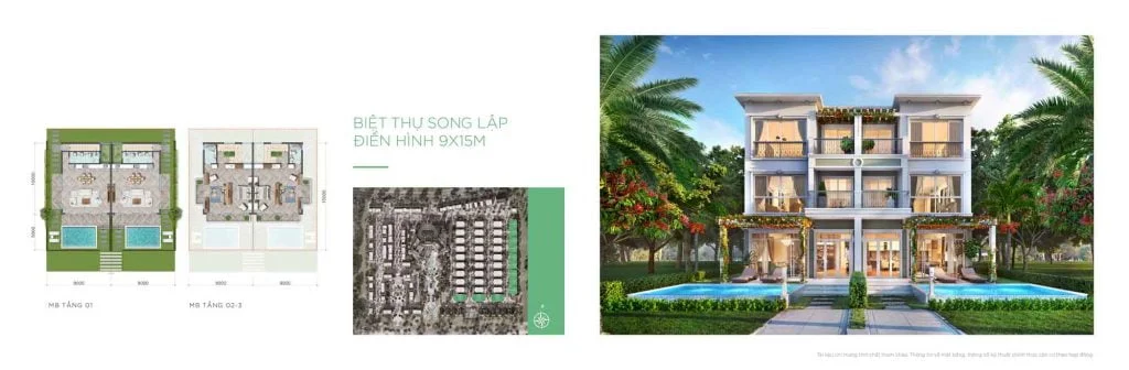 Biệt thự Song Lập Wonderland Ho Tram
