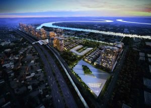 Phối cảnh thành phố River City Thủ Đức về đêm