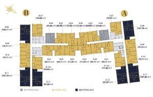 Mặt bằng thiết kế dự án căn hộ Millennium Quận 4