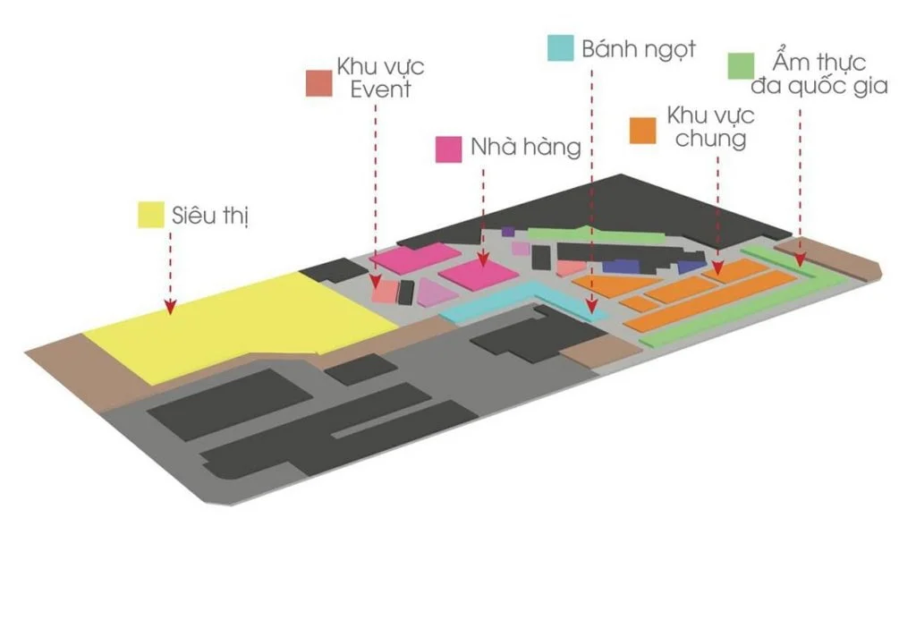 Tầng hầm B1 của trung tâm thương mại Socar Mall