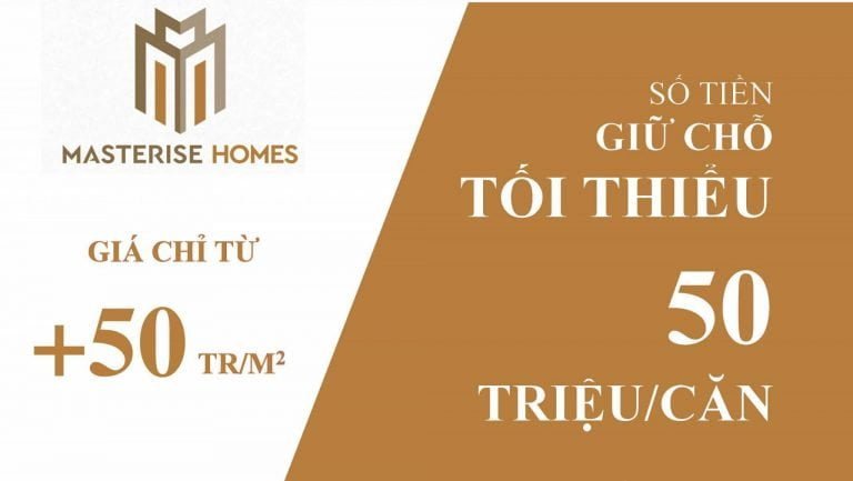 Banner booking giữ chỗ dự án Masteri Centre Point 50 triệu=1căn hộ