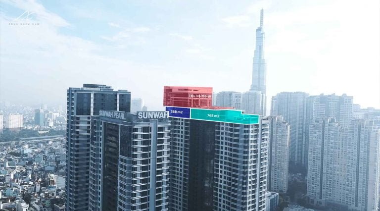 4 căn Penthouse Sunwah Pearl tầng 46+47 và 1 căn 3 tầng 48+49+50