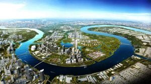 Vị trí của tòa nhà Empire City Tower 88 tầng trong khu đô thị mới Thủ Thiêm