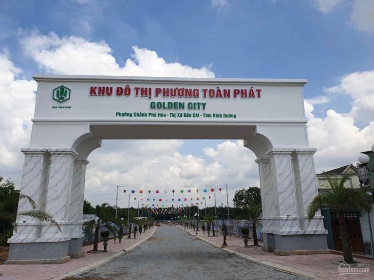 Cổng chào khu đô thị Golden City Bình Dương