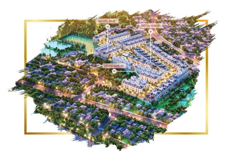 Hình tổng thể dự án nhà phố biệt thự Amelie Villa Phú Mỹ Hưng
