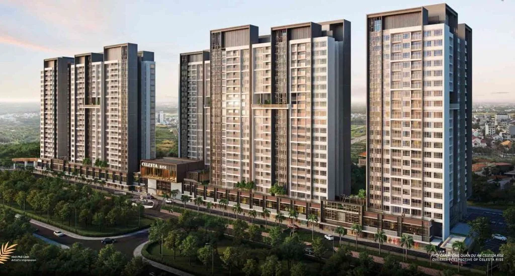 Hình phối cảnh dự án Celesta Rise Nam Sài Gòn