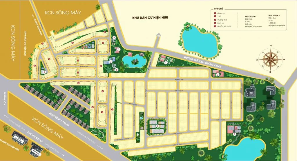 Bản đồ phân lô của dự án PNR Estella