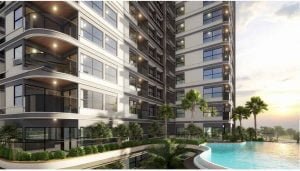 Hình minh họa 14 tòa tháp căn hộ The 9 Stellars trong khu đô thị của Sonkim Land tại Quận 9