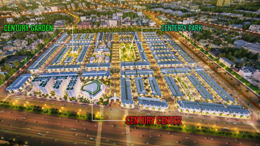 3 phân khu chính của dự án Century City