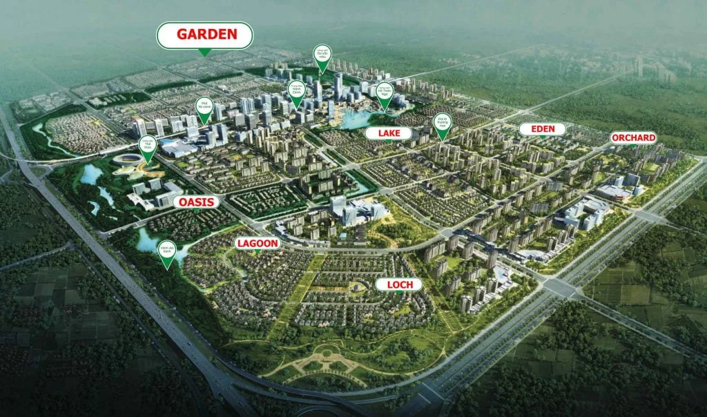 Sơ đồ tổng thể khu đô thị SwanPark Đồng Nai