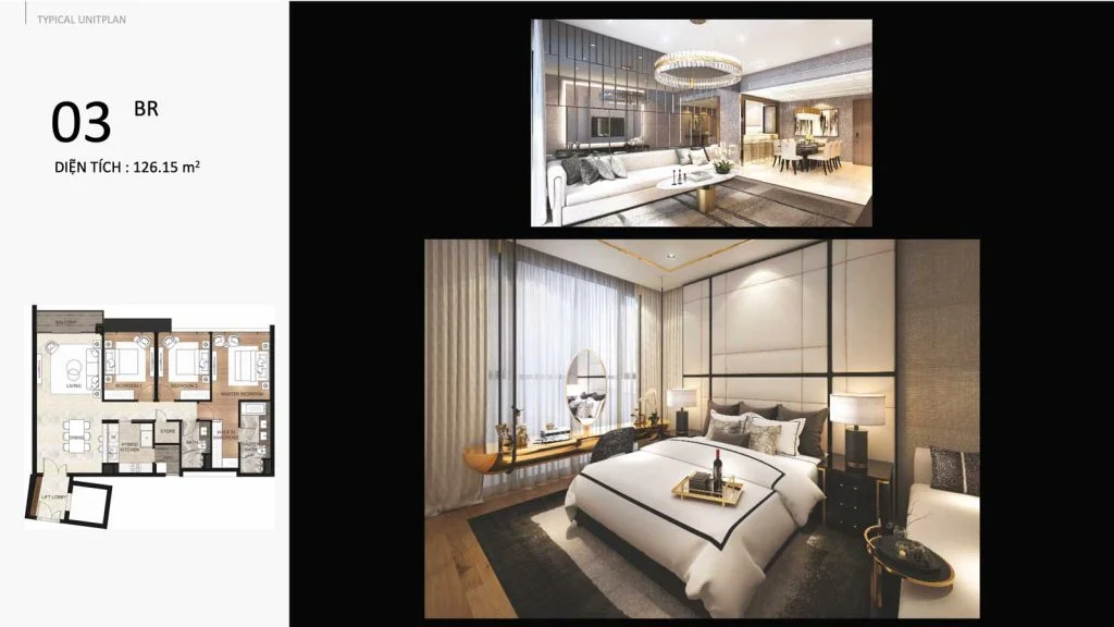 Mặt bằng căn hộ 3 phòng ngủ