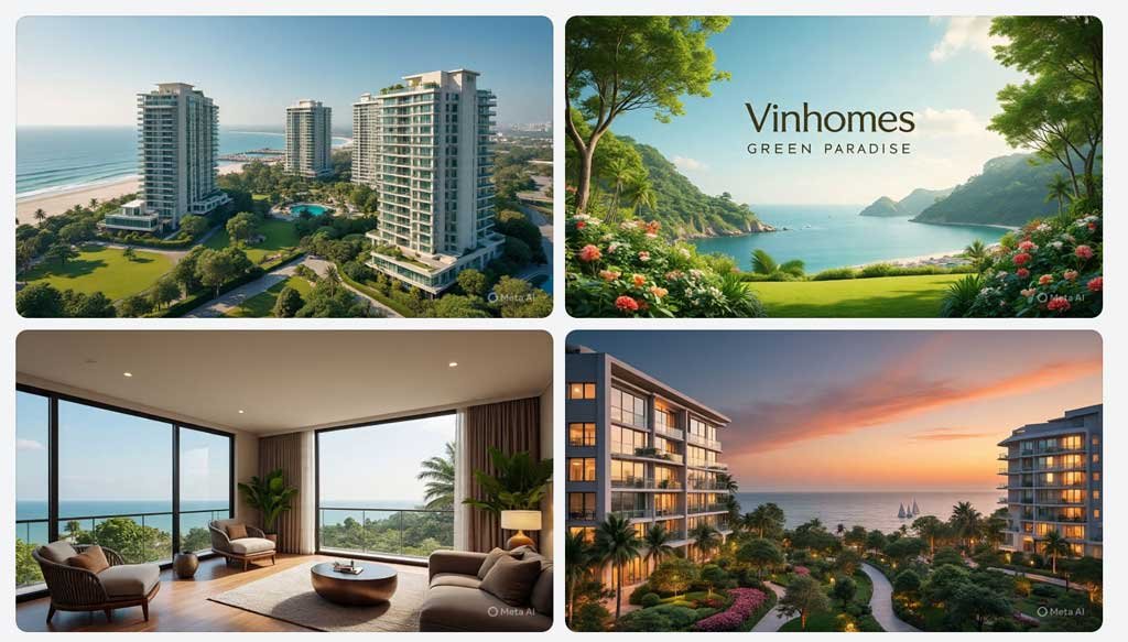 1 vài hình ảnh về Vinhomes Cần Giờ do AI tạo