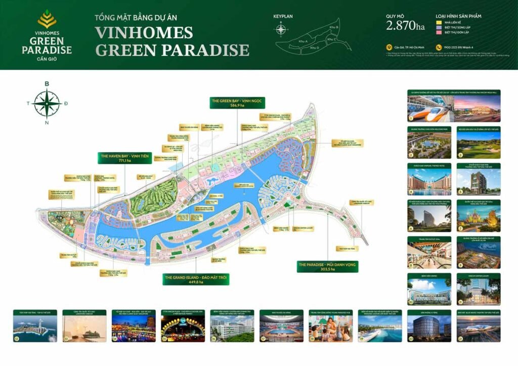 Mặt bằng tiện ích Vinhomes Cần Giờ