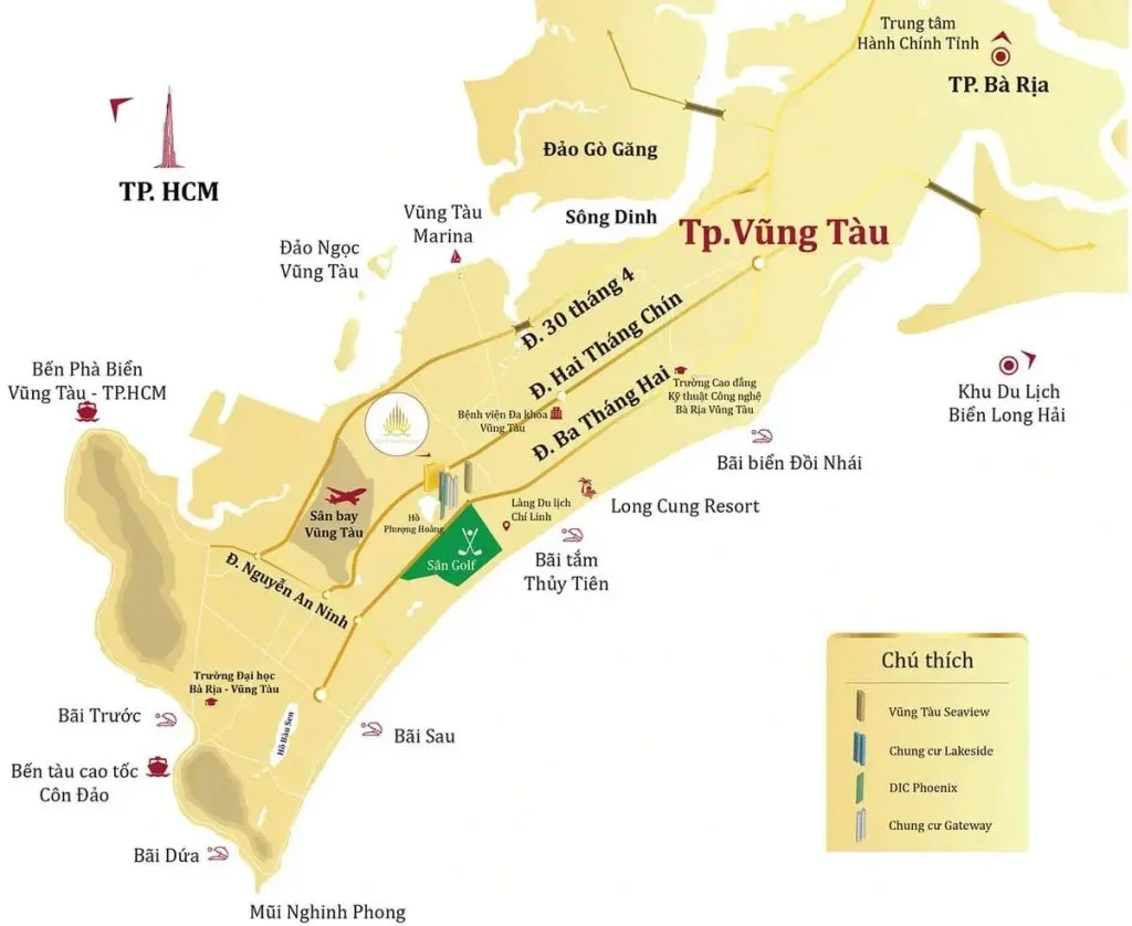 Vị trí dự án Vũng Tàu Centre Point