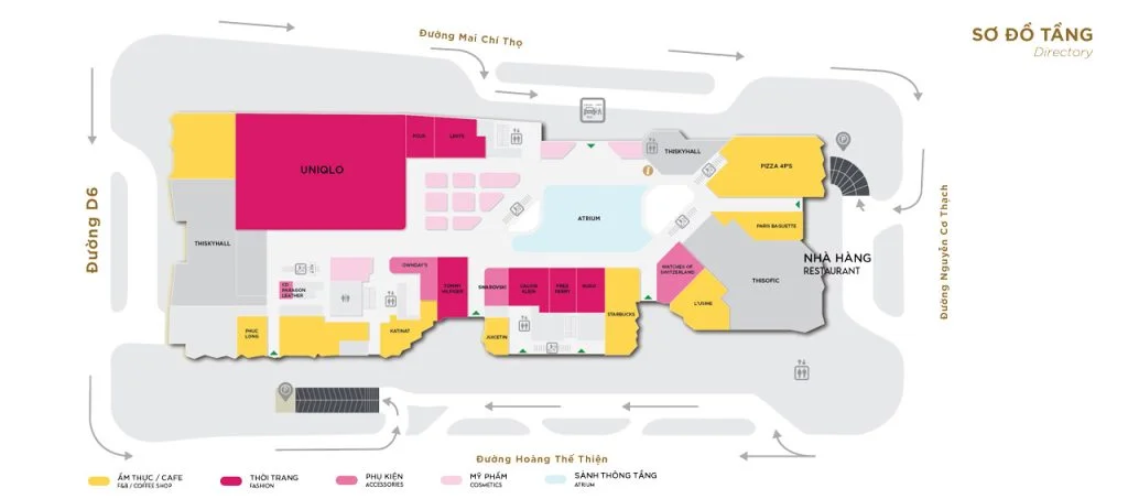 Tầng 1 Thiso Mall Sala