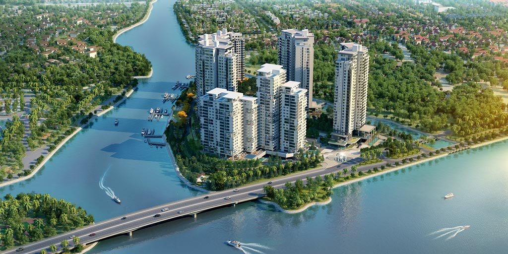 Hình phối cảnh dự án căn hộ Đảo Kim Cương