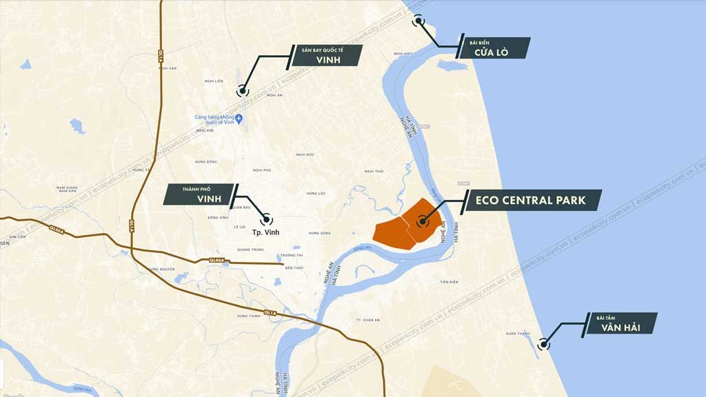Vị trí khu đô thị Eco Central Park