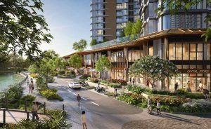 Phối cảnh khu shophouse thương mại dự án Eaton Park