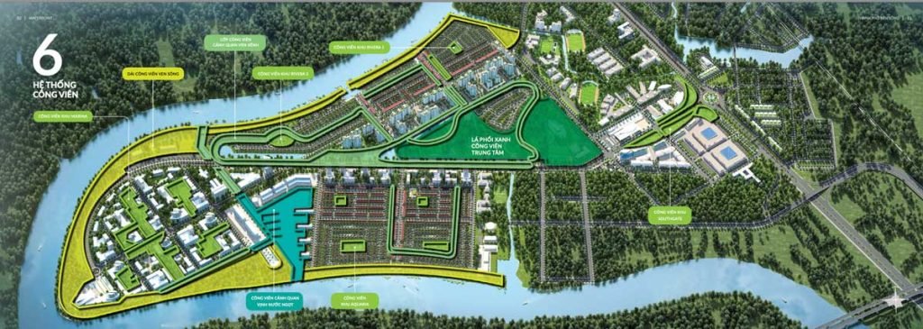 Hệ thống công viên có trong dự án Waterpoint