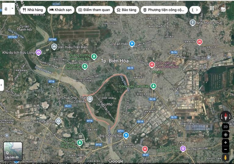 Bản đồ quy hoạch dự án khu đô thị Hiệp Hoà Đồng Nai