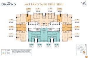 Mặt bằng căn hộ Newtown Diamond The Diamond