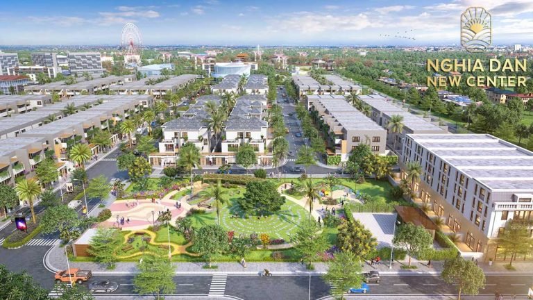 Hình ảnh phối cảnh dự án Nghĩa Đàn New Center