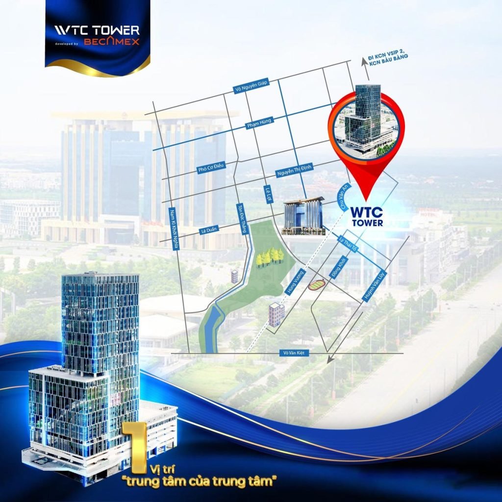 Vị trí toà nhà WTC Tower Bình Dương