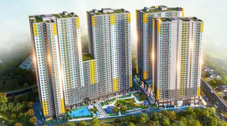 Hình phối cảnh dự án căn hộ Bcons Solary tại thành phố Dĩ An