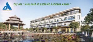 Hình phối cảnh dự án nhà phố Á Đông Xanh Hà Nam