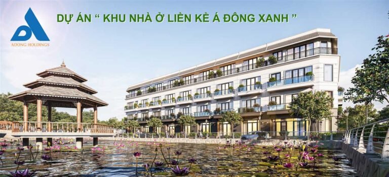 Hình phối cảnh dự án nhà phố Á Đông Xanh Hà Nam
