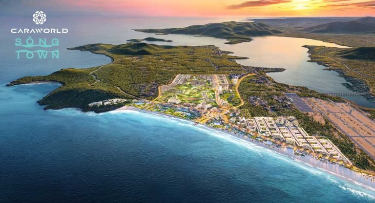 Hình phối cảnh dự án Sông Town trong đại đô thị Caraworld Cam Ranh