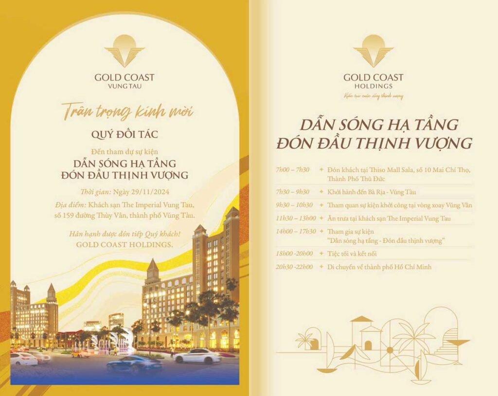Thư mời tham dự sự kiện dẫn sóng hạ tầng đón đầu thịnh vượng
