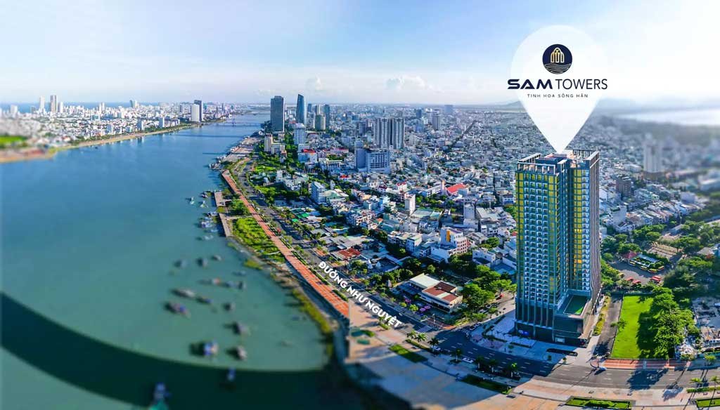 Hình phối cảnh dự án căn hộ Sam Towers Đà Nẵng