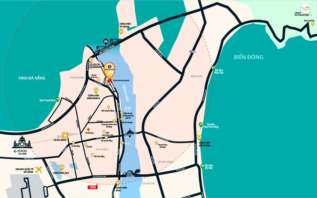Vị trí trung tâm của dự án