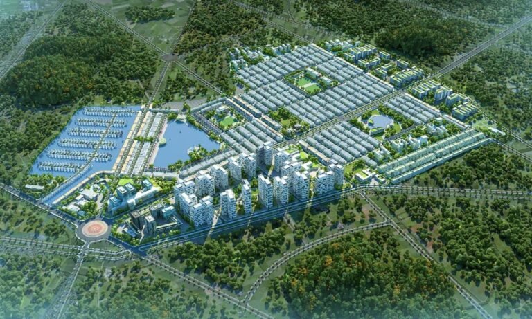 Hình phối cảnh dự án khu đô thị Vinhomes Green City tại Hậu Nghĩa Long An