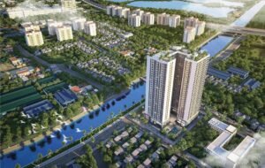 Hình phối cảnh dự án Bluegem Tower Thanh Trì