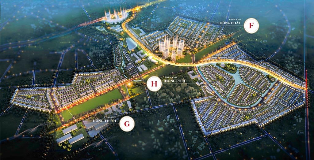 3 phân khu kết nối liền mạch